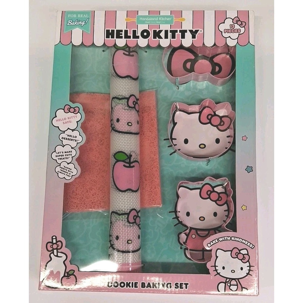 Hello Kitty 13 Peice Cookie Baking Set for Kids-Fun,Interactive,Learning,Skills